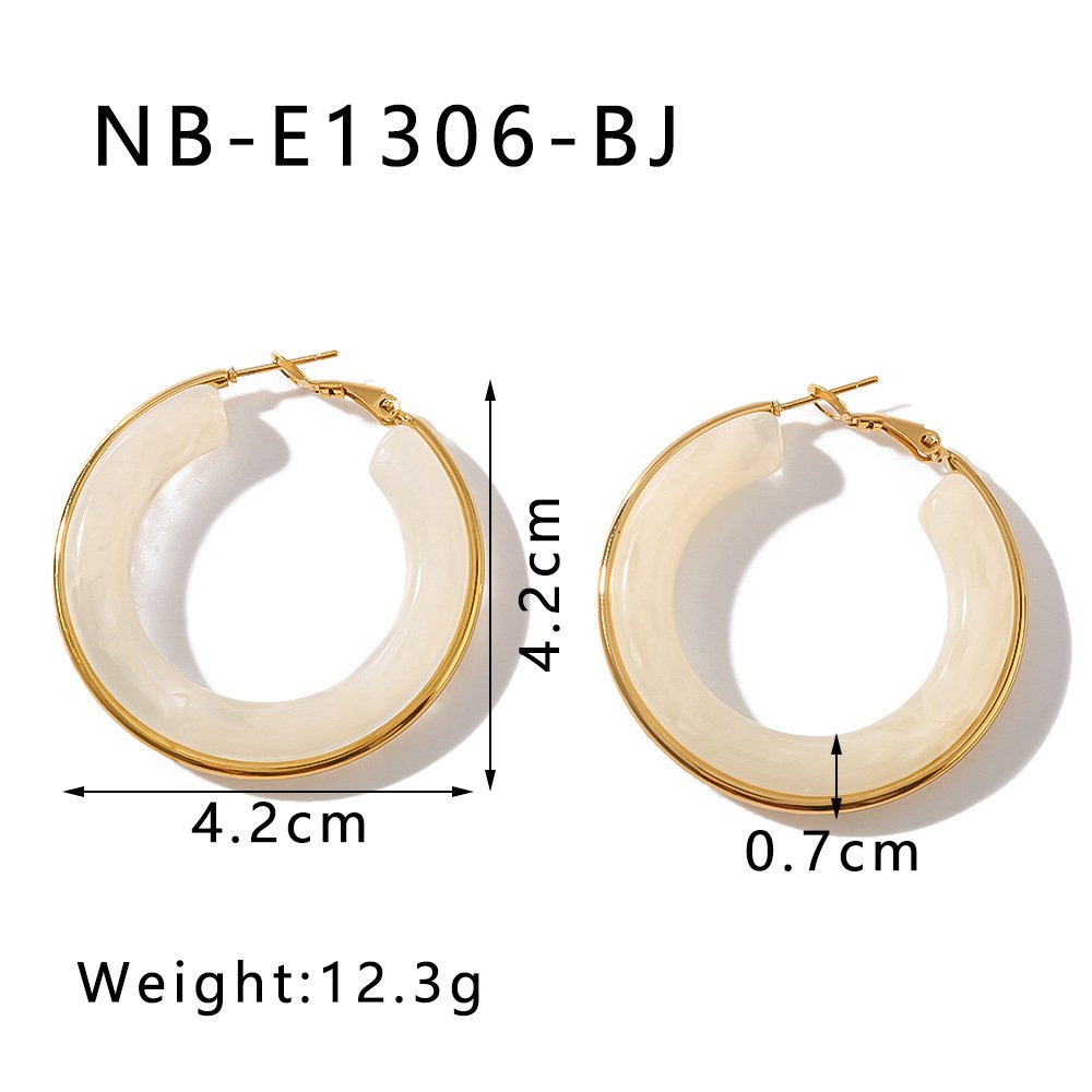 Stainless Steel Hollow Earrings Style DM5030039 Wholesale product image