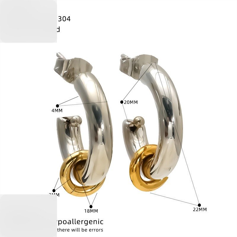 Stainless Steel Earrings Style DMEH0064 Wholesale product image