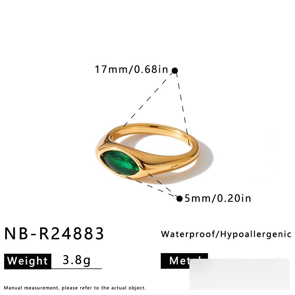 Stainless Steel CZ Geometric Minimalist Ring Style DM5030265 Wholesale product image