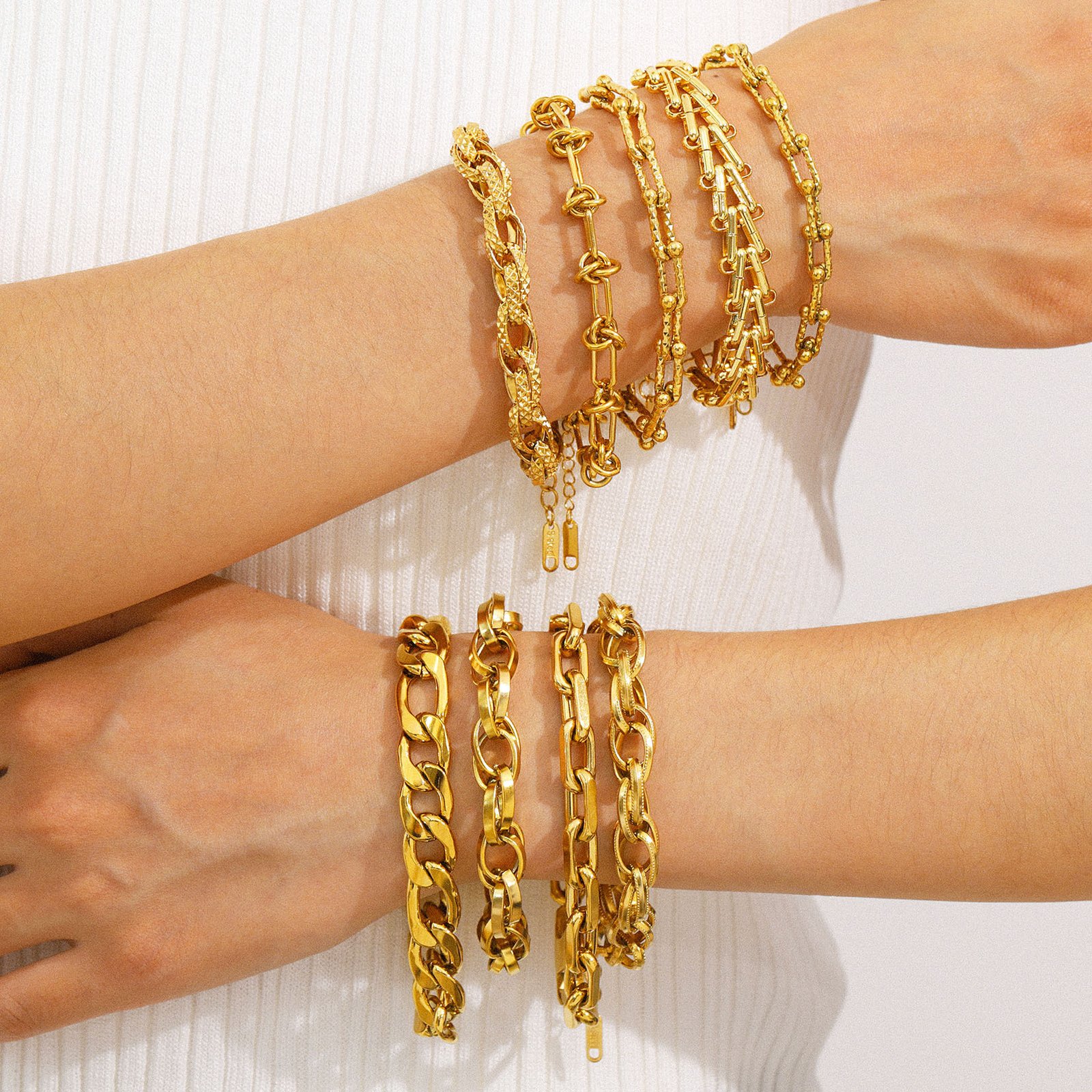 Stainless Steel Flower Snake Bracelet Wholesale product image