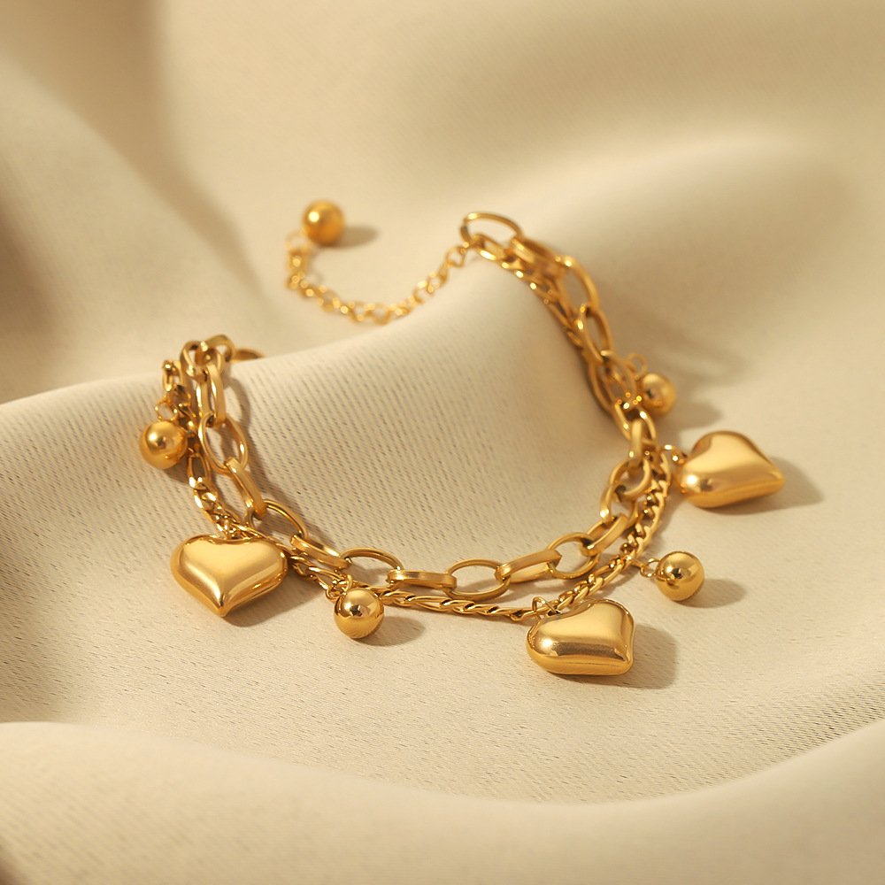 Stainless Steel Heart Jewelry Necklace Wholesale product image