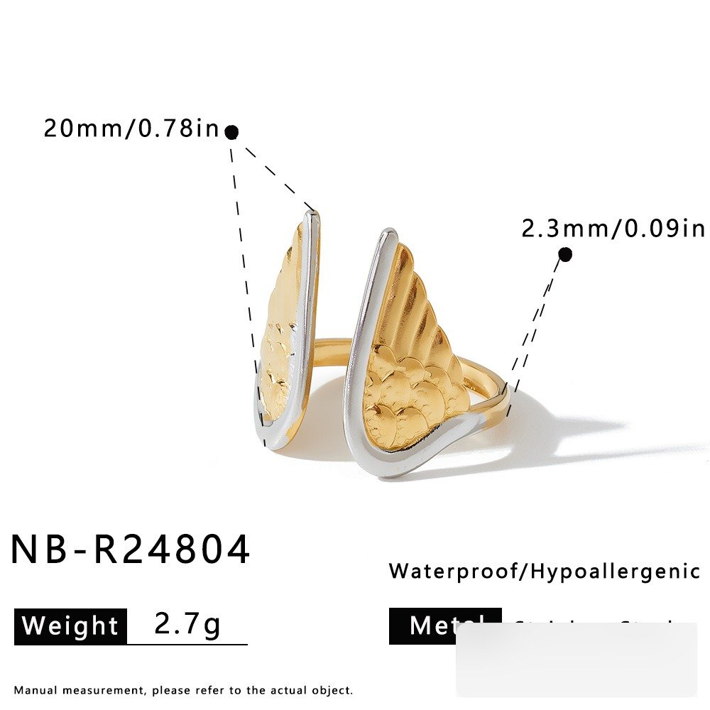 Stainless Steel Geometric Irregular Ring Wholesale product image