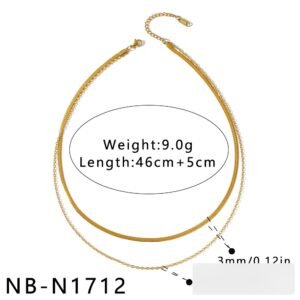 Stainless Steel Pearl White Shell Minimalist Necklace Wholesale product image