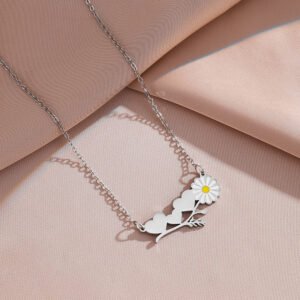 Stainless Steel Heart Minimalist Enamel Pendant Wholesale product image