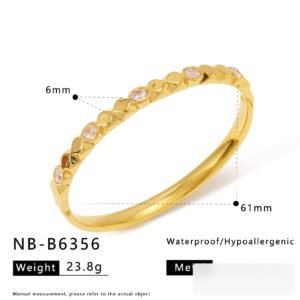 Stainless Steel Pearl Minimalist Bangle Style DM5030083 Wholesale product image
