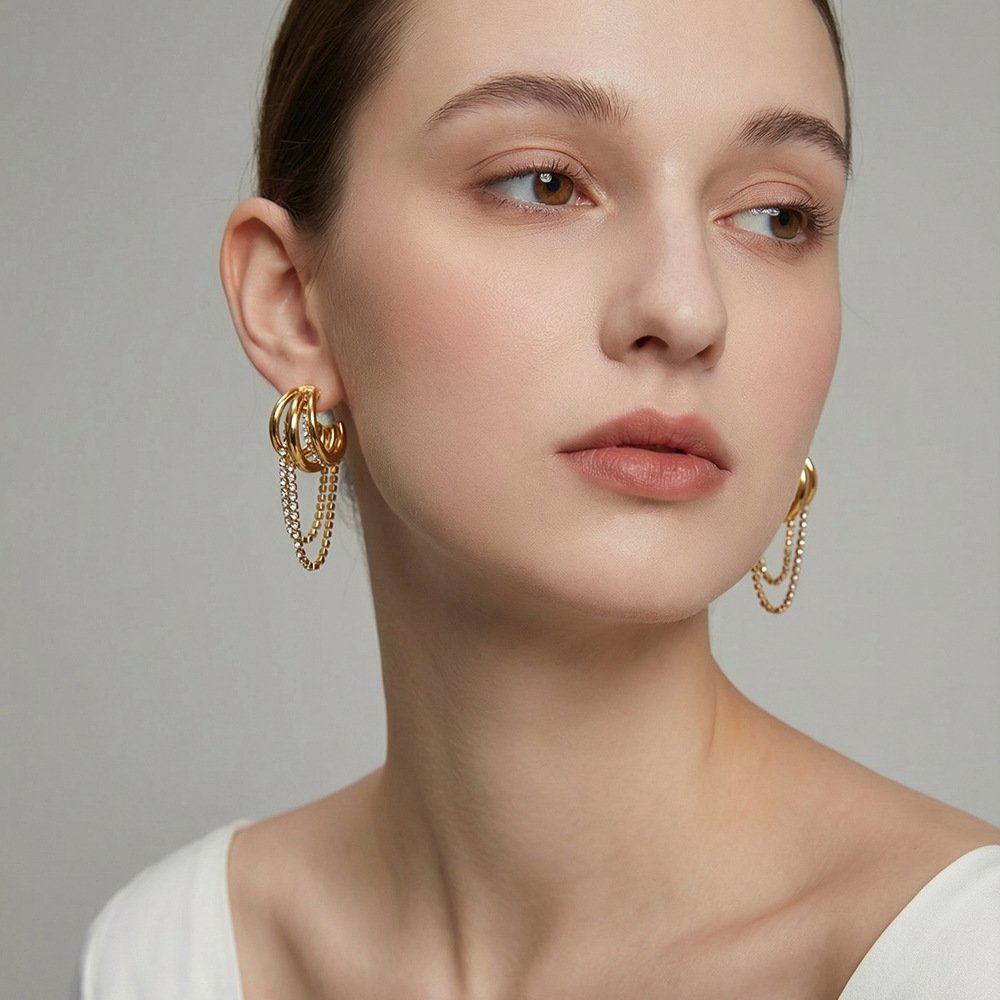 CZ Minimalist Earrings Wholesale product image
