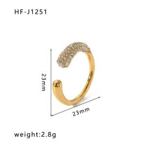 Stainless Steel Vintage Minimalist Jewelry Ring Wholesale product image