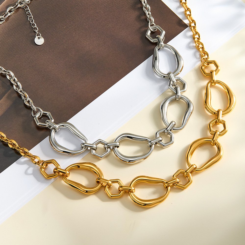 Stainless Steel Geometric Minimalist Necklace Style DM5030062 Wholesale product image
