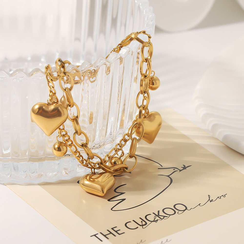 Stainless Steel Heart Jewelry Necklace Wholesale product image