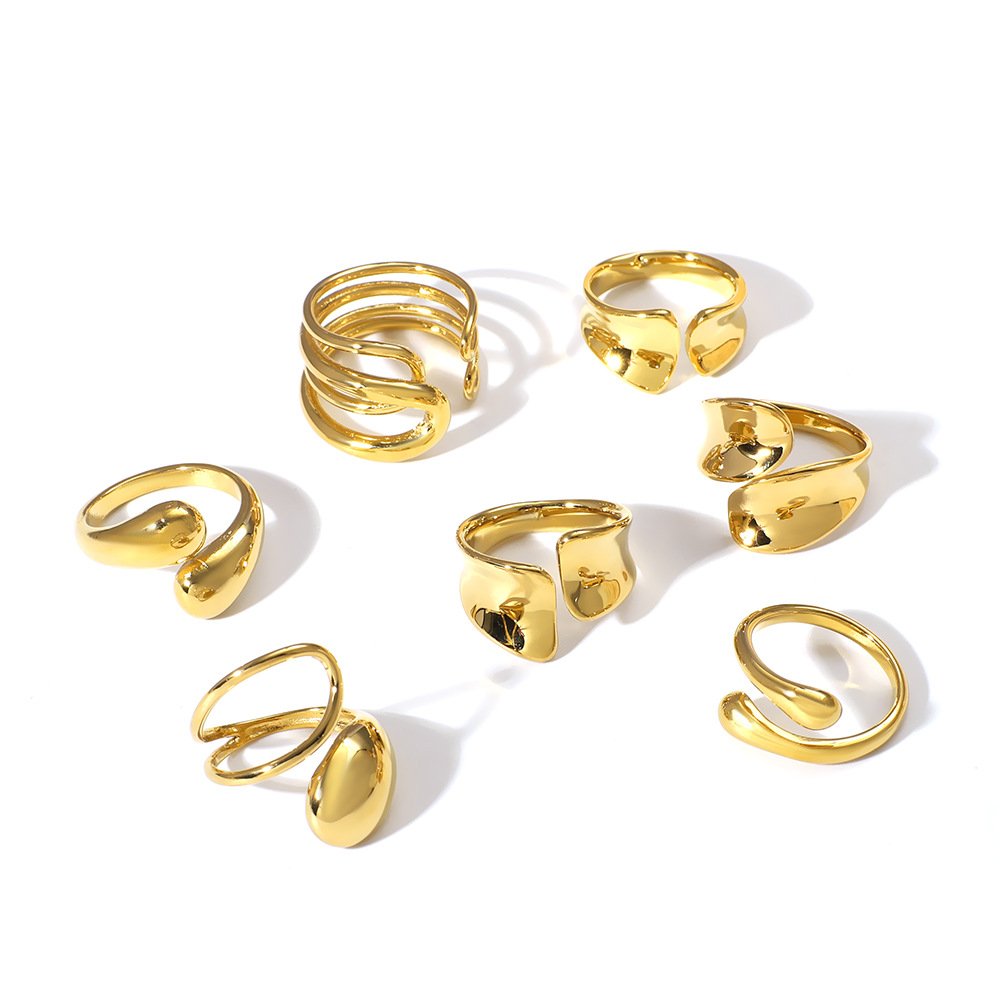 Stainless Steel Geometric Open Ring Style DM5030167 Wholesale product image