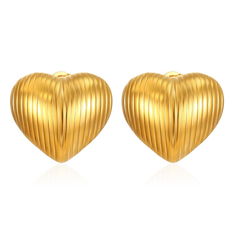 Stainless Steel Heart Earrings Style DMEH0046 Wholesale product image