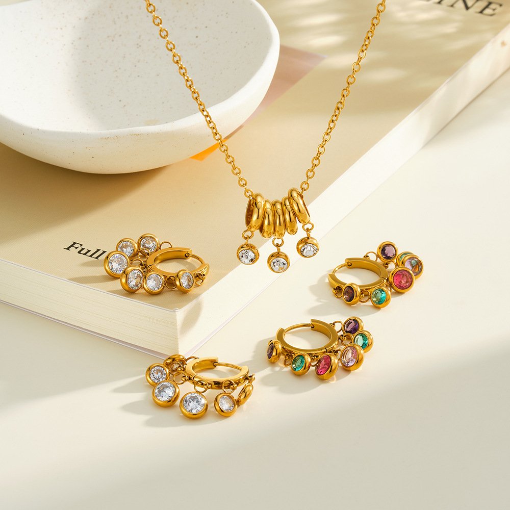 Stainless Steel CZ Minimalist Jewelry Necklace Wholesale product image