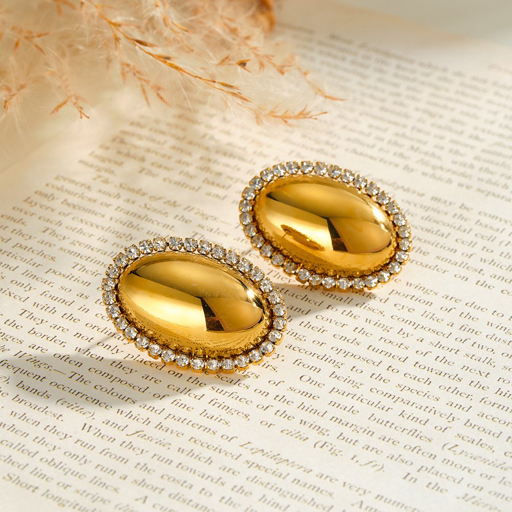 Stainless Steel CZ Minimalist Earrings Style DM5030280 Wholesale product image