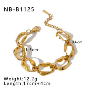 Stainless Steel Irregular Bracelet Wholesale product image