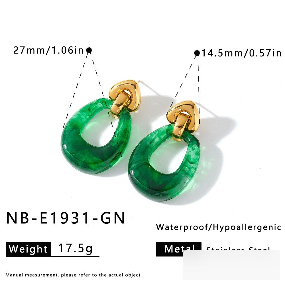 Stainless Steel Geometric Irregular Minimalist Earrings Wholesale product image