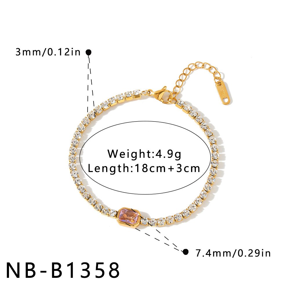 Stainless Steel CZ Minimalist Bracelet Style DM5030032 Wholesale product image