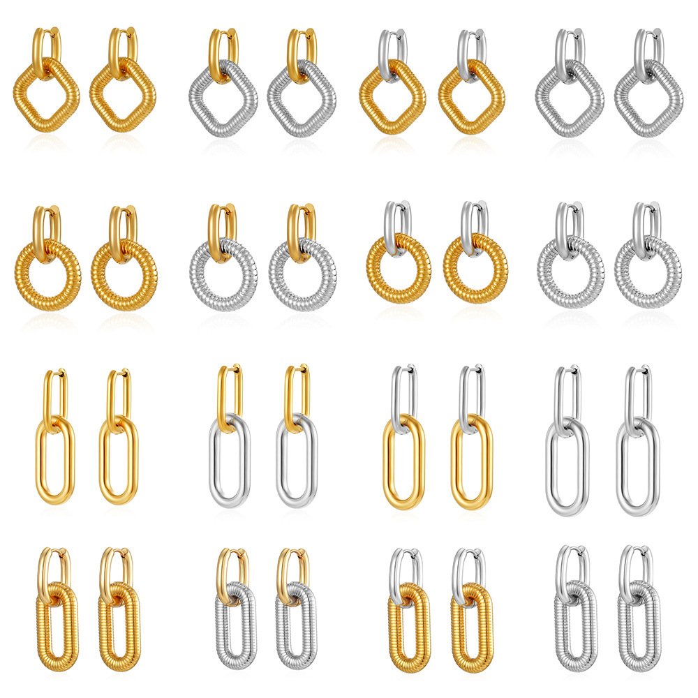 Stainless Steel Heart Earrings Style DMEH0025 Wholesale product image