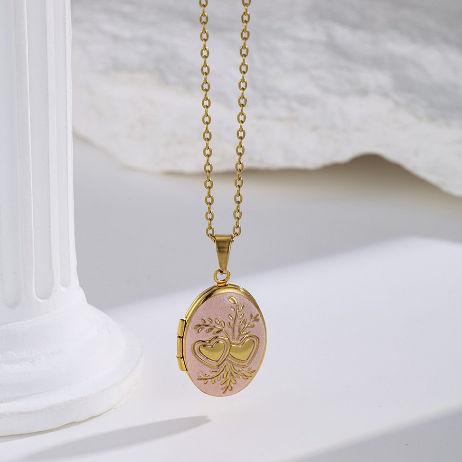 Stainless Steel Heart Flower Jewelry Pendant Wholesale product image