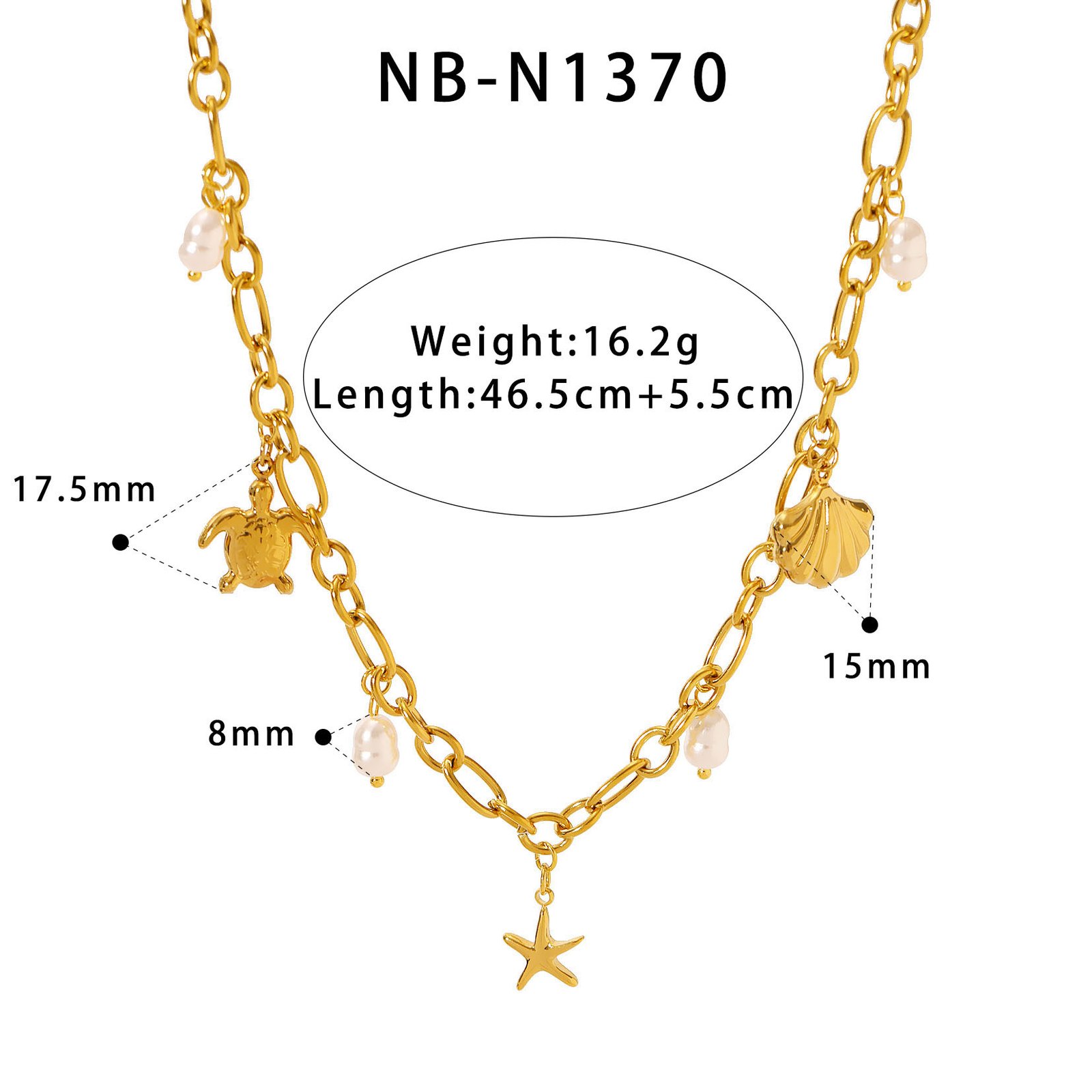 Stainless Steel Shell Heart Jewelry Accessory Bracelet Wholesale product image