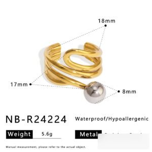 Stainless Steel Hollow Ring Wholesale product image