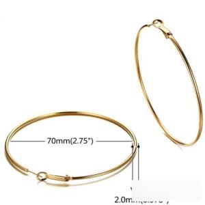 30mm 40mm 50mm 60mm 70mm Stainless Steel Earrings Wholesale product image