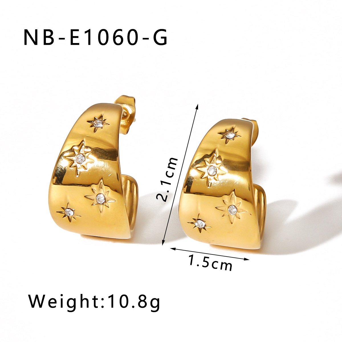 CZ Vintage Minimalist Earrings Wholesale product image