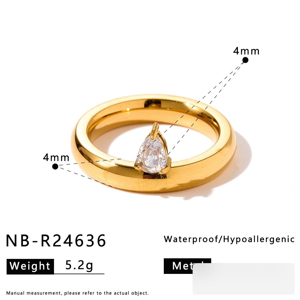 Stainless Steel CZ Ring Style DM5030059 Wholesale product image