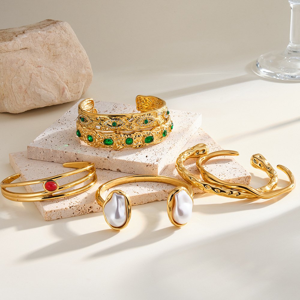 Stainless Steel CZ Bangle Wholesale product image