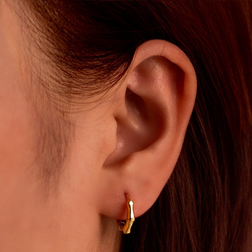 Stainless Steel Bamboo Earrings Wholesale product image