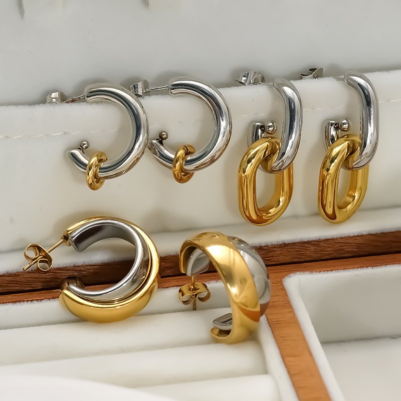 Stainless Steel Earrings Style DMEH0064 Wholesale product image