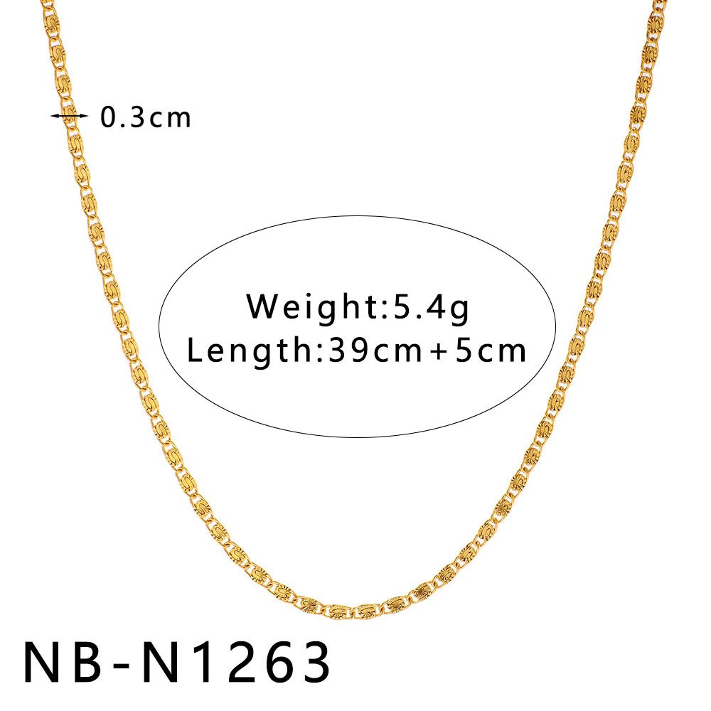 Stainless Steel Hollow Necklace Wholesale product image