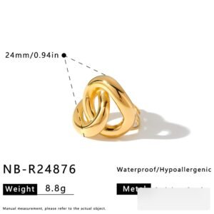 Stainless Steel Geometric Minimalist Ring Style DM5030242 Wholesale product image