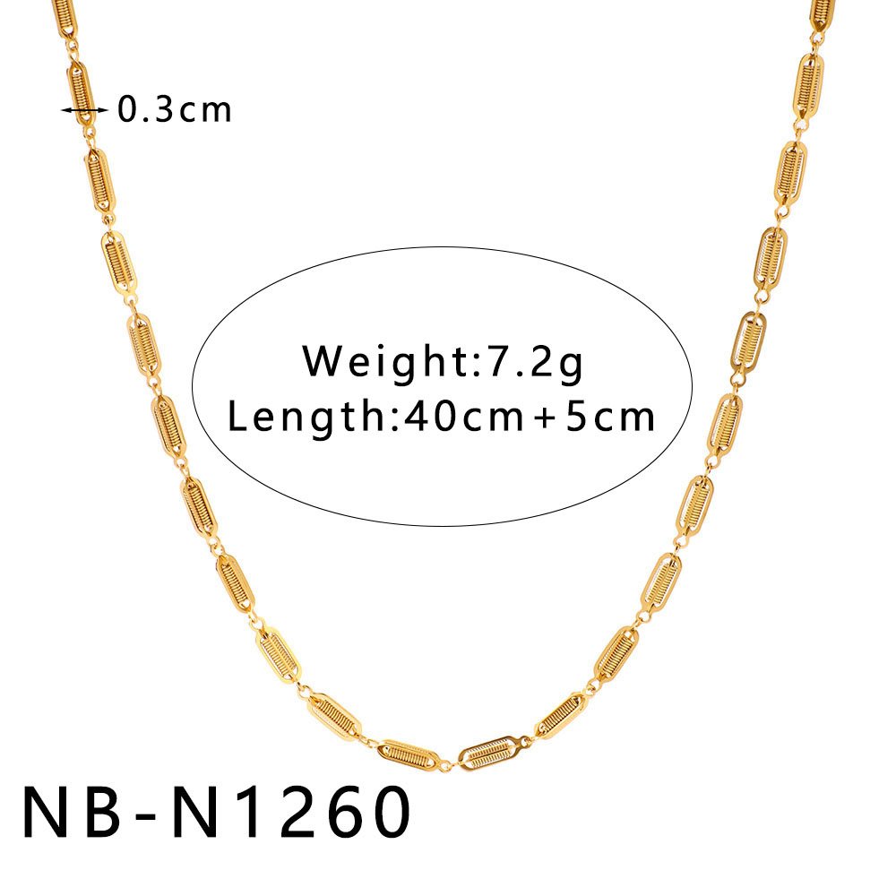 Stainless Steel Hollow Necklace Wholesale product image