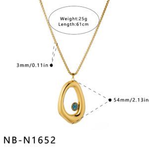 Stainless Steel Geometric Irregular Minimalist Pendant Wholesale product image