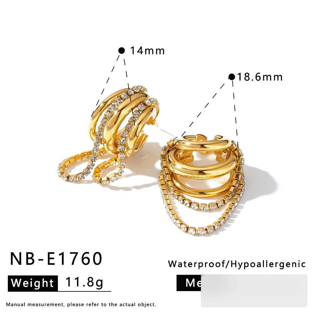 CZ Minimalist Earrings Wholesale product image