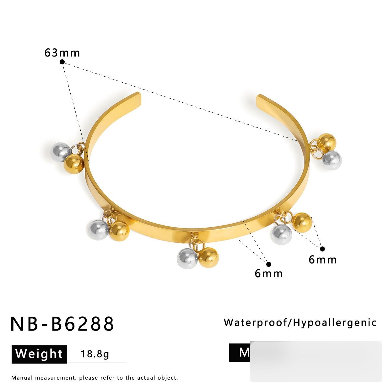 Stainless Steel Flower Geometric Vintage Minimalist Bangle Wholesale product image