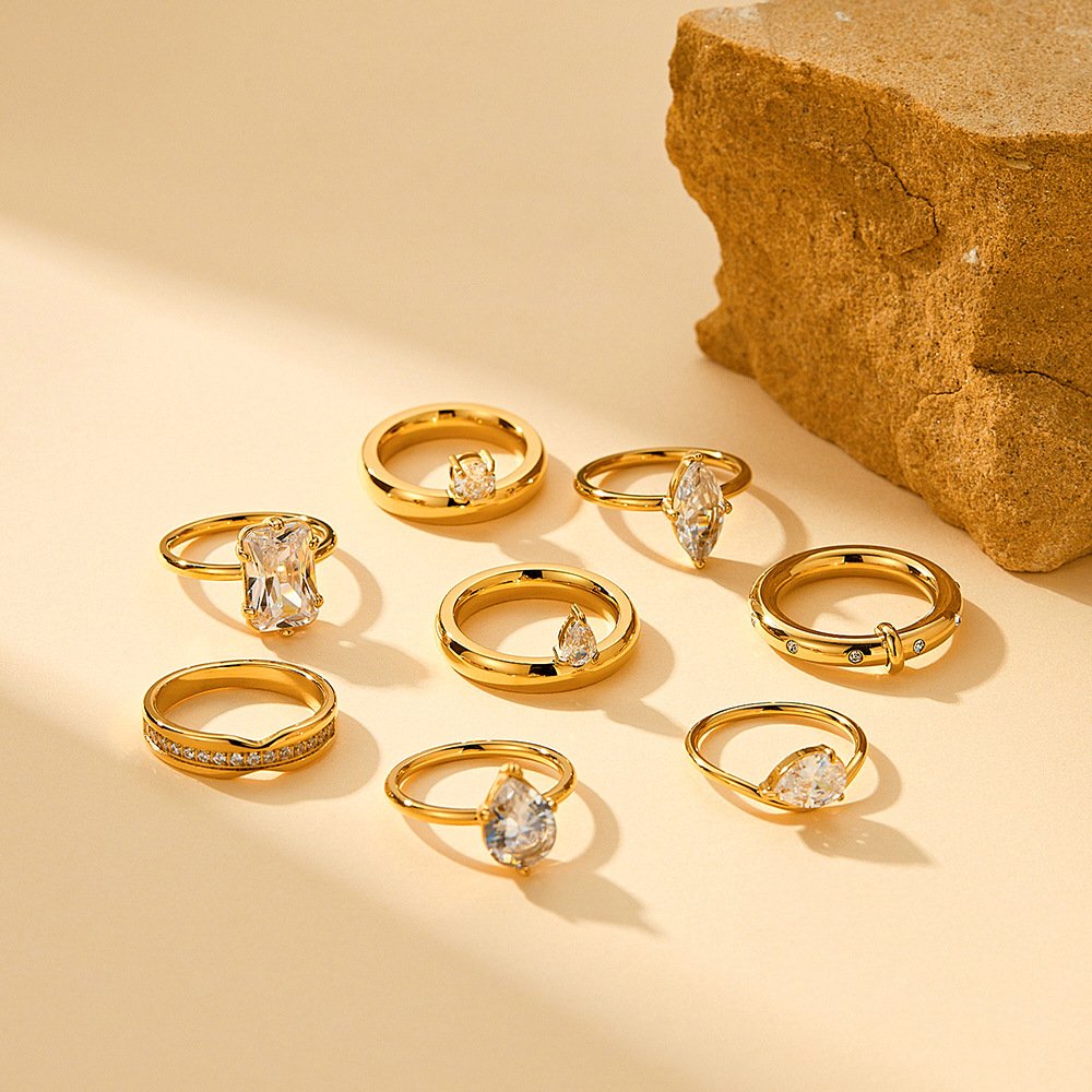 Stainless Steel CZ Ring Style DM5030059 Wholesale product image