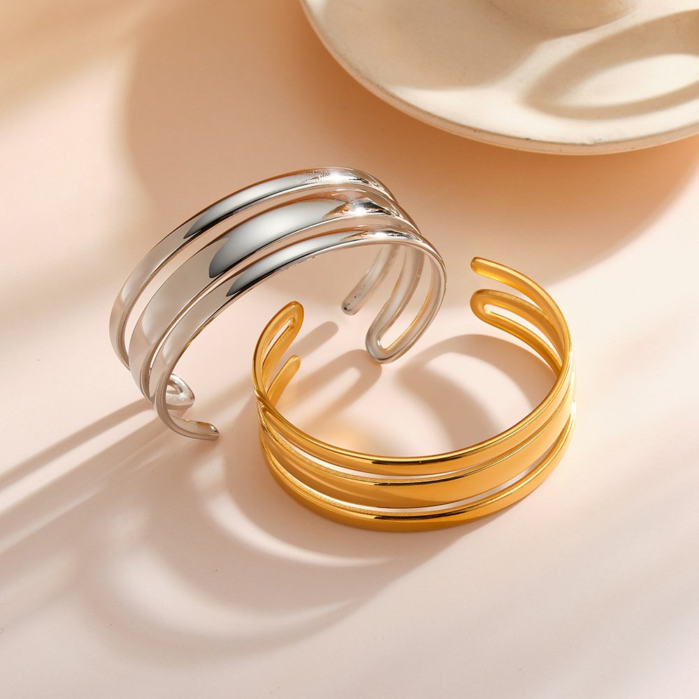 Stainless Steel Geometric Minimalist Bangle Wholesale product image