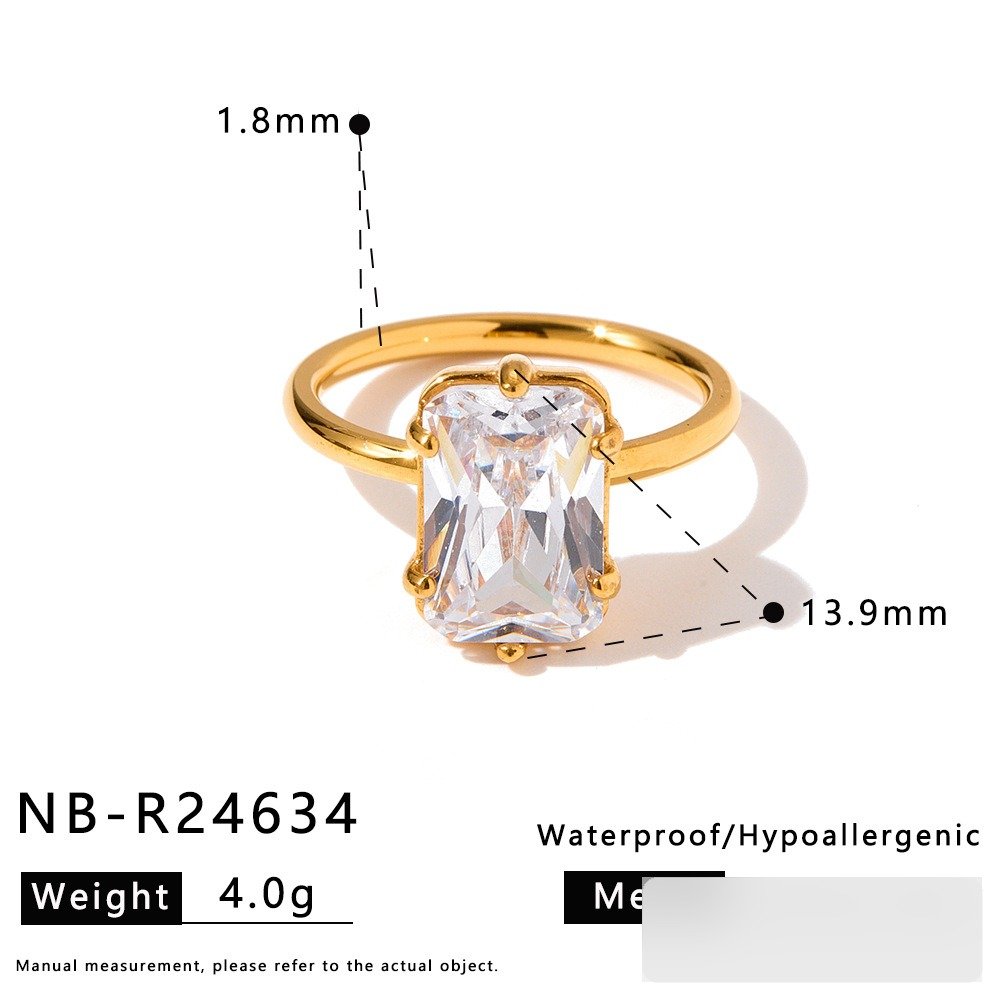 Stainless Steel CZ Ring Style DM5030059 Wholesale product image