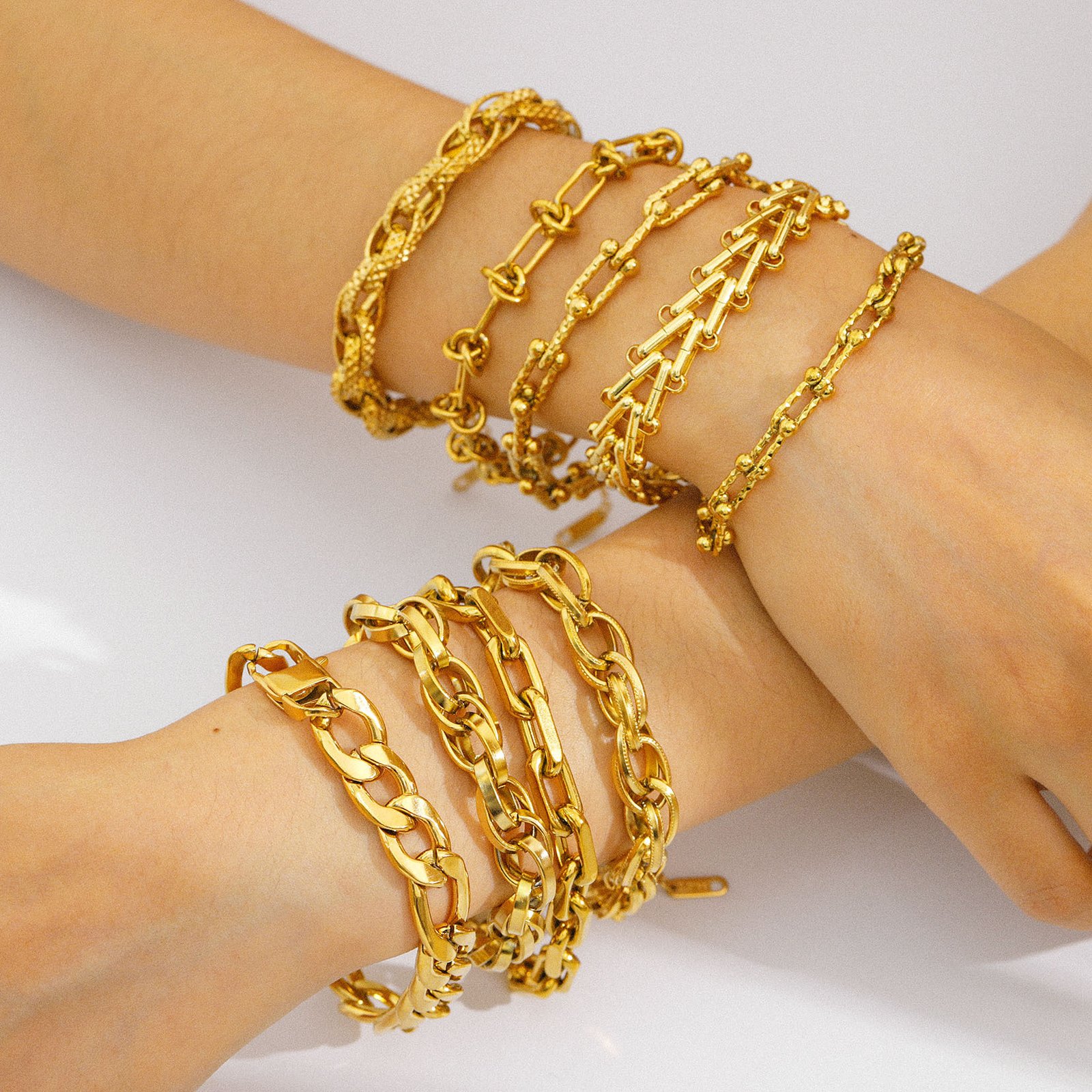 Stainless Steel Flower Snake Bracelet Wholesale product image