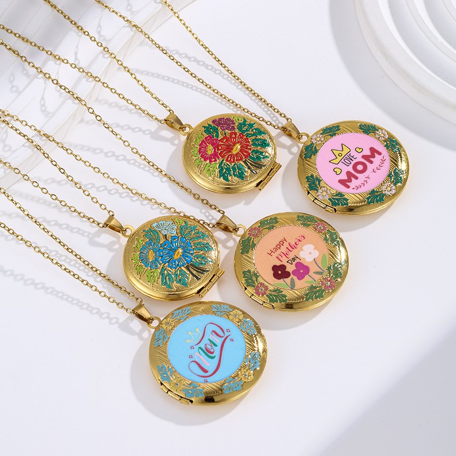 Stainless Steel Heart Flower Jewelry Pendant Wholesale product image