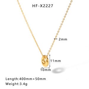 Stainless Steel Pearl Shell Heart Necklace Wholesale product image