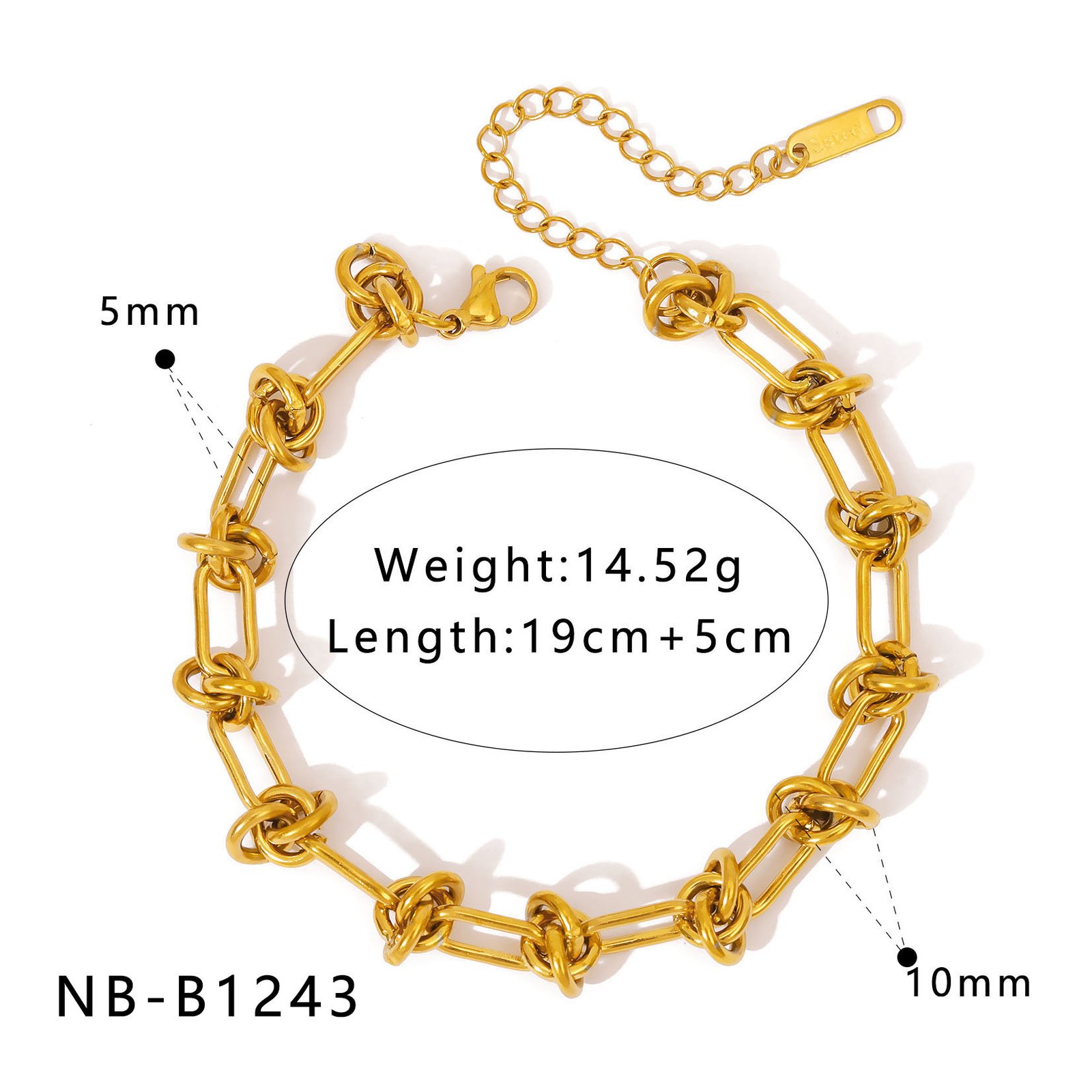 Stainless Steel Flower Snake Bracelet Wholesale product image