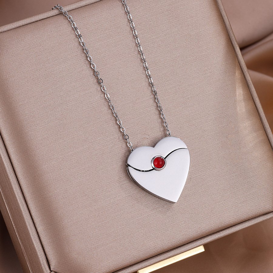 Stainless Steel Heart Jewelry Pendant Style S0750002 Wholesale product image