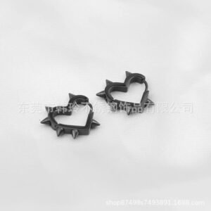 Stainless Steel Heart Nail Earrings Style DMEH0027 Wholesale product image