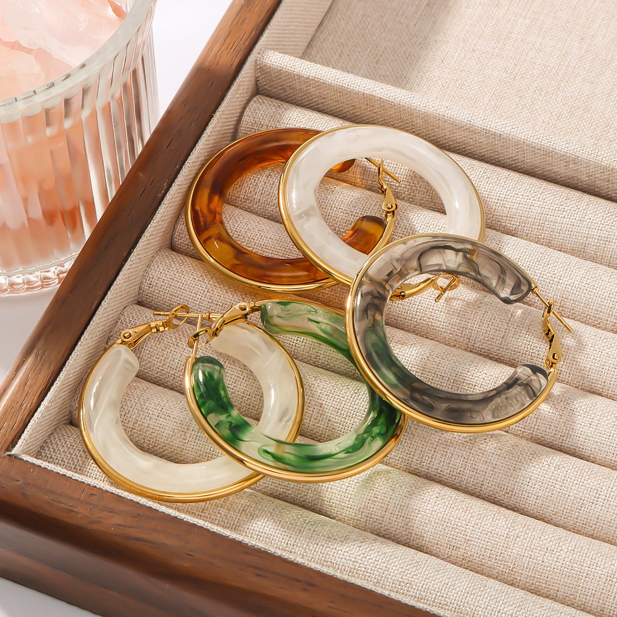 Stainless Steel Hollow Earrings Style DM5030039 Wholesale product image