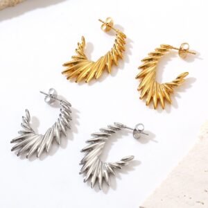 Stainless Steel Nail Earrings Style DMEH0136 Wholesale product image