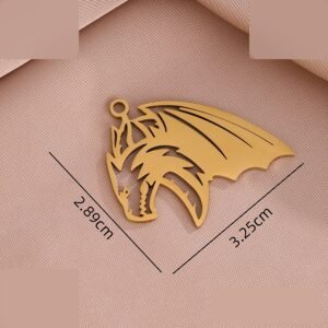 Stainless Steel Heart Flower Jewelry Accessory Pendant Wholesale product image