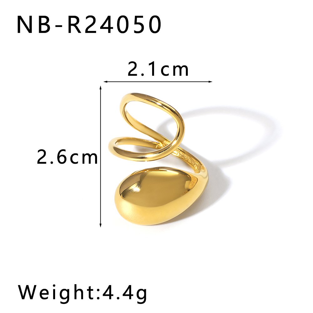 Stainless Steel Geometric Open Ring Style DM5030167 Wholesale product image