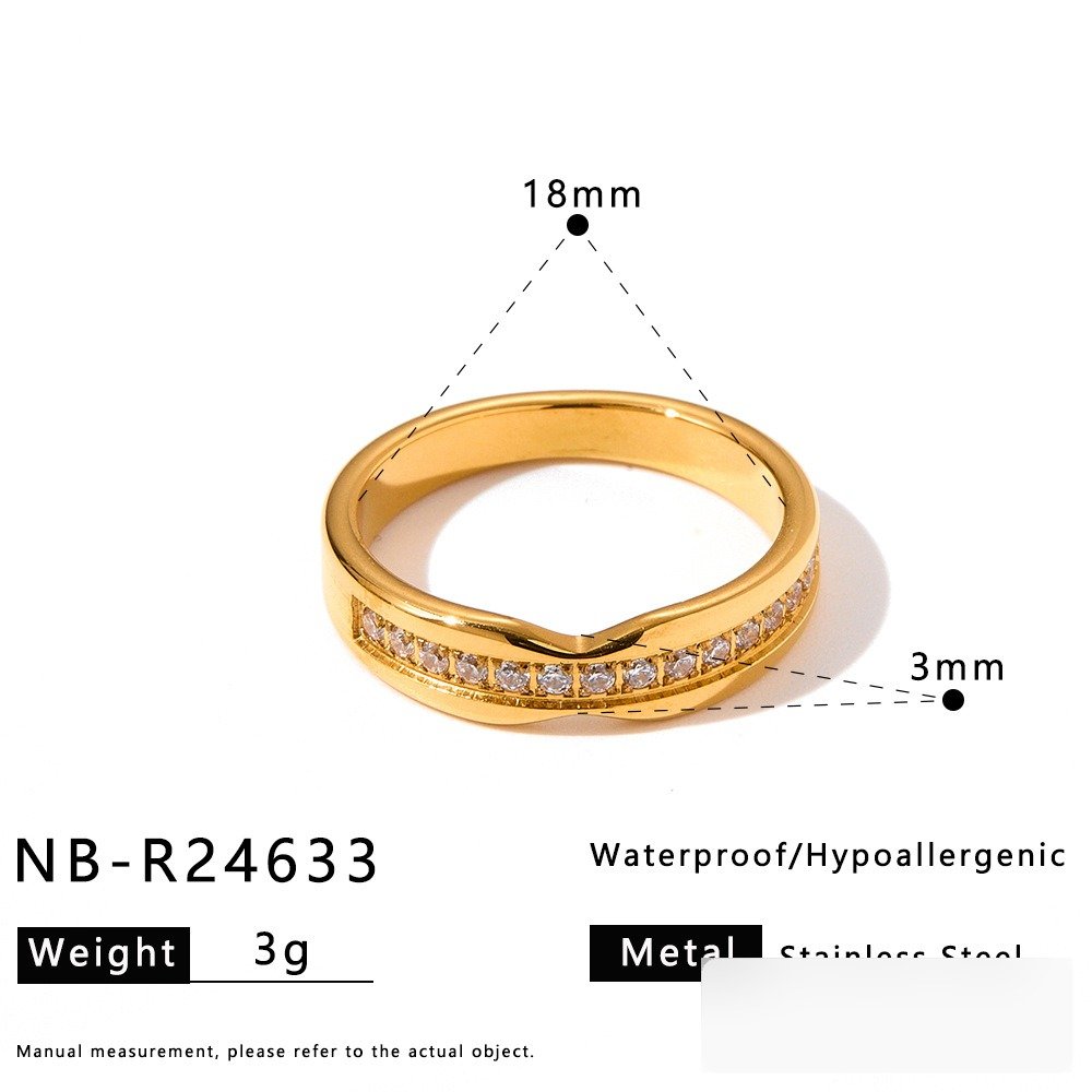 Stainless Steel CZ Ring Style DM5030059 Wholesale product image